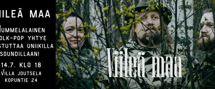 Viileä maa -yhtyeen esiintymisjuliste