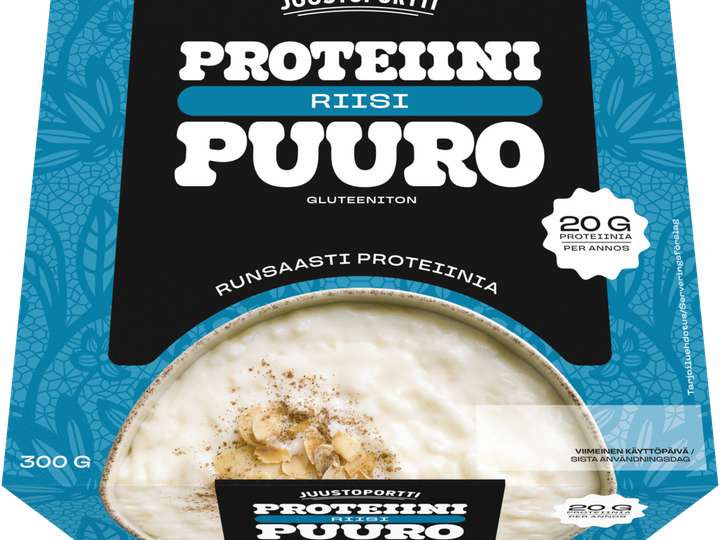Juustoportti vetää proteiiniriisipuuroa myynnistä
