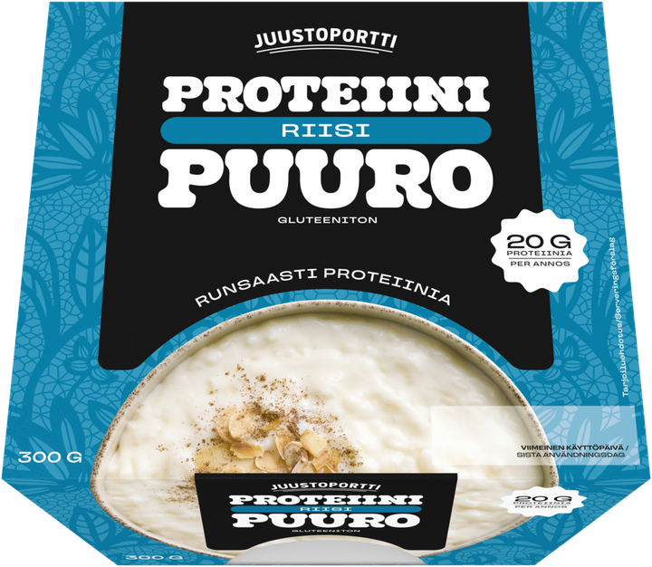 Juustoportti vetää proteiiniriisipuuroa myynnistä